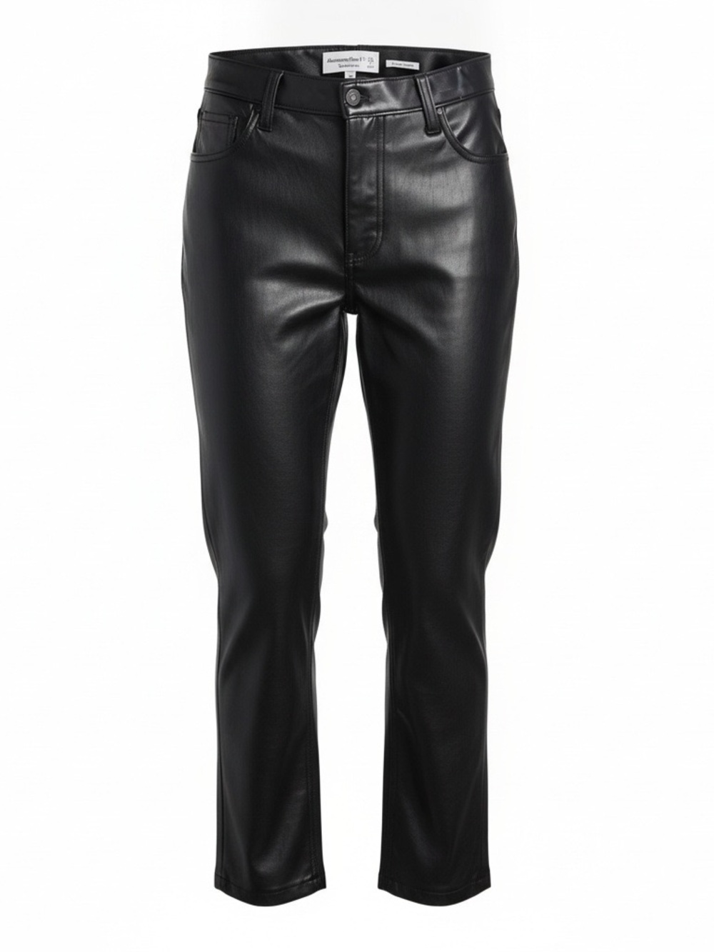 Abercrombie & Fitch Black Faux Vegan Leather Skinny Jeans - New with tags